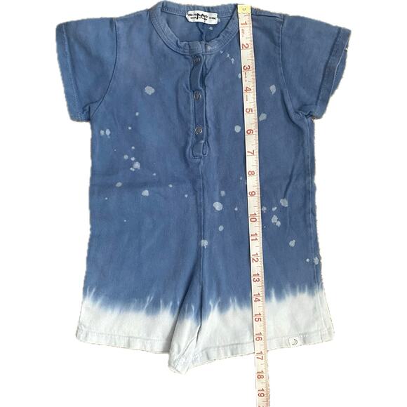 LITTLE MOON SOCIETY Splatter Tie Dye Romper Shortall Playsuit Toddler 12-18 Mos - Picture 7 of 7